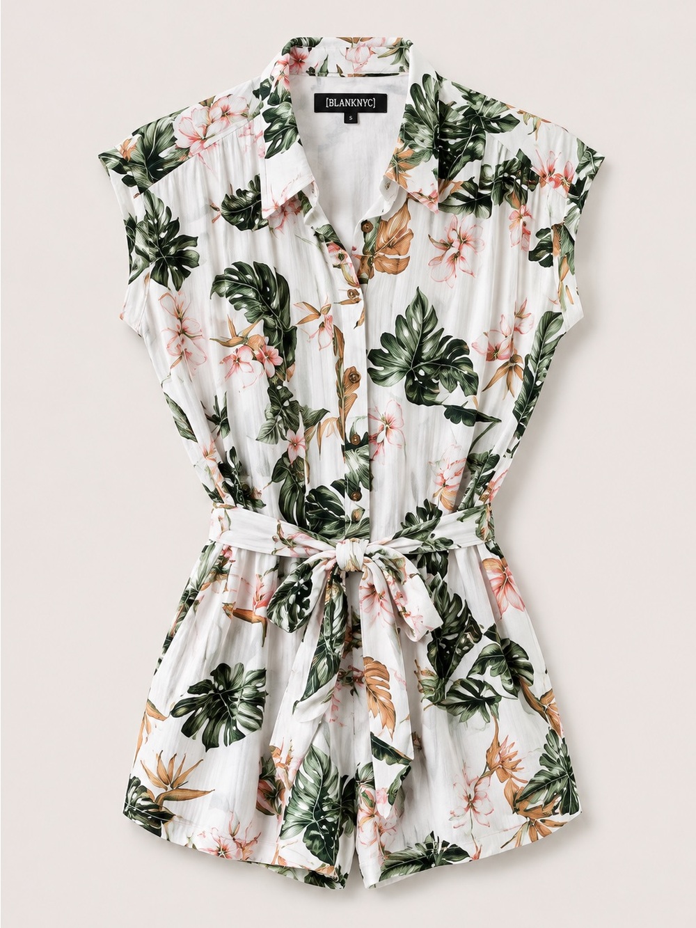 Blanknyc tropical romper size small